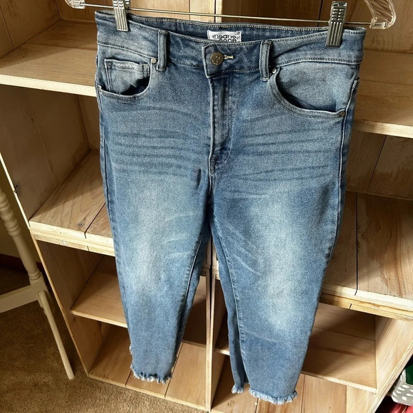 Insane Gene Straight Crop Raw Hem Jeans - Picture 3 of 12